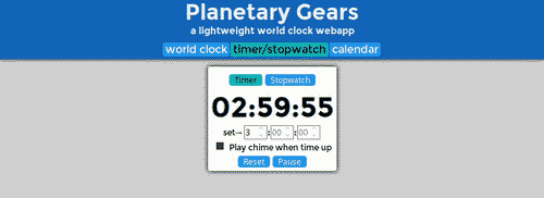 view of the timer function